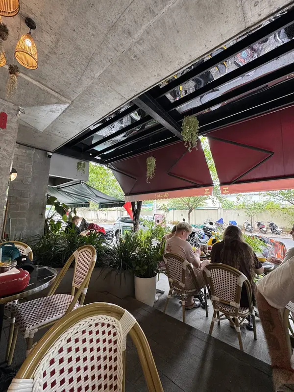 The terrace